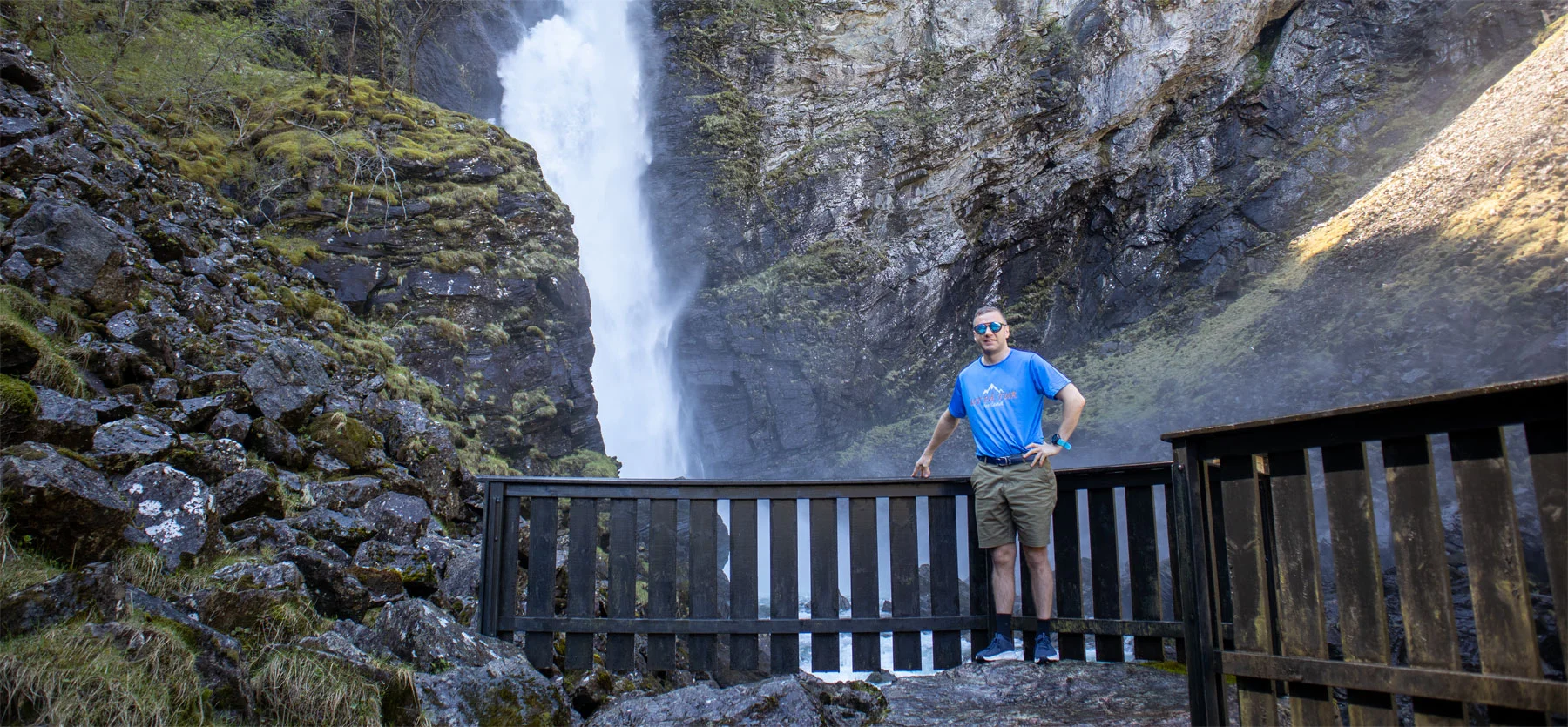 Kort vandretur til Stalheimsfossen i Gudvangen