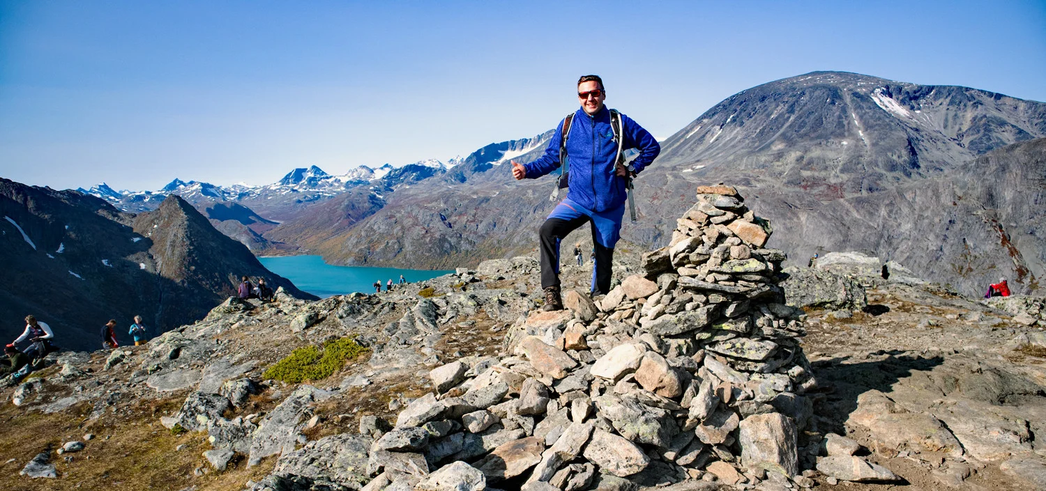 Knutshøe (1517 moh) fra Valdresflye i Jotunheimen