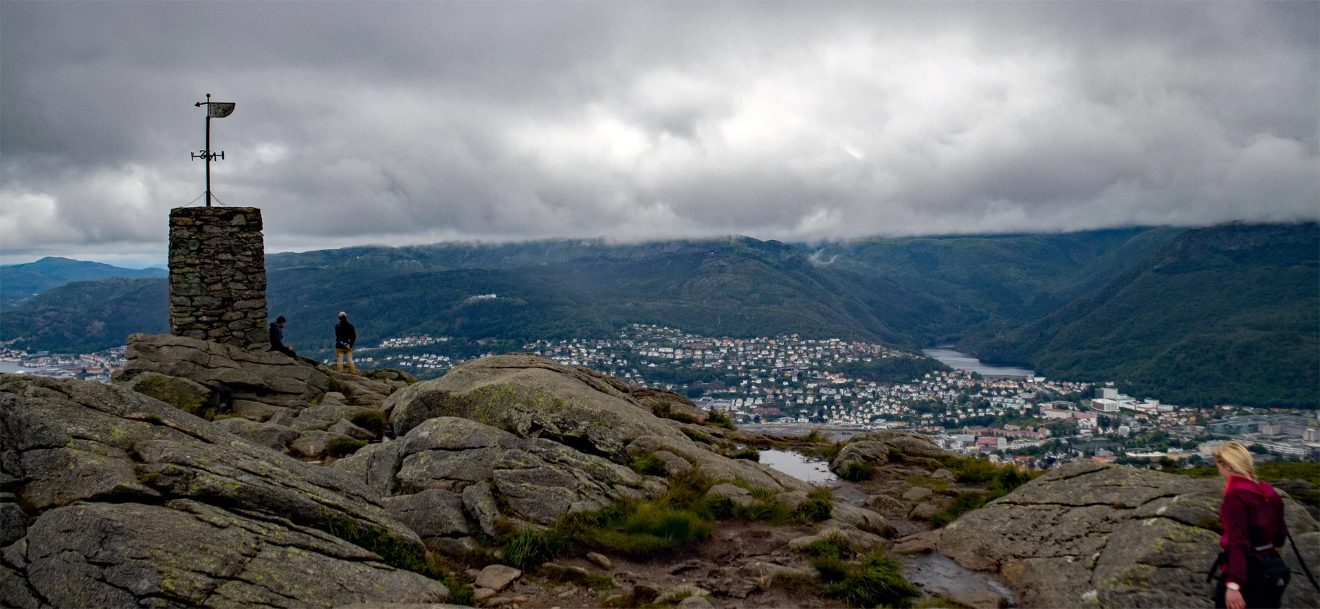 Bratt rute til Løvstakken (477 moh) fra Krohnegården
