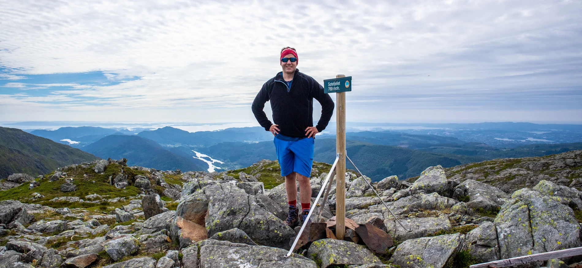 Søtefjellet (769 moh) fra Hausdalen